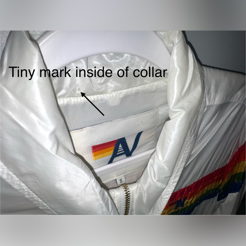AVIATOR NATION π 5 Stripe Windbreaker Jacket Small & Wind Pant XS Vintage White - Picture 11 of 14